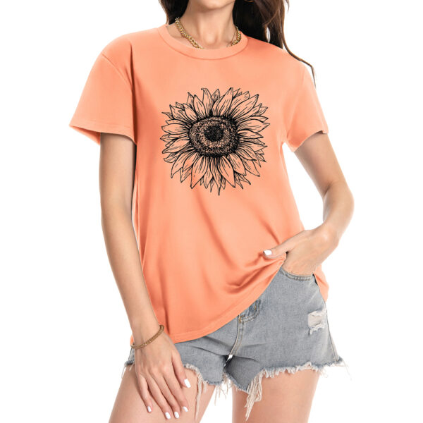 JILUVIN Women's Short Sleeve T-Shirt - Image 2