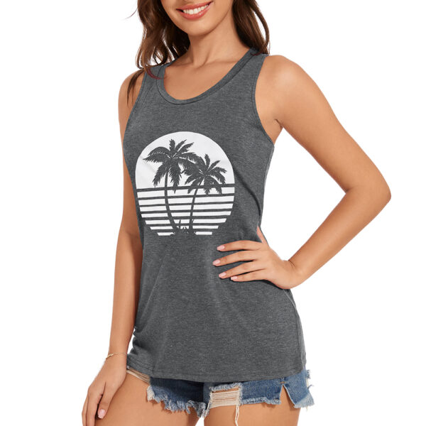 JILUVIN Women's Summer Sleeveless Shirt Tank Top - Image 2