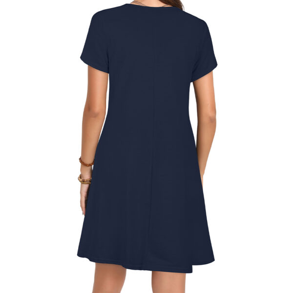 JILUVIN Women's Short Sleeve Summer Dress - Image 2